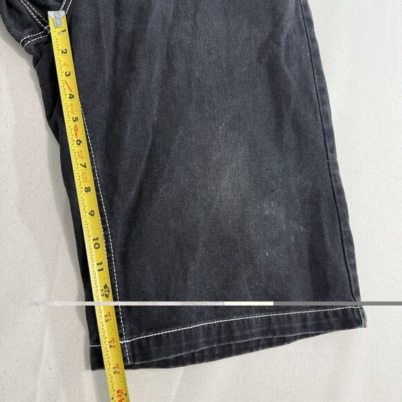 Men's 34 Miskeen Originals Black Casual Denim Shorts Streetwear Hip Hop - Picture 7 of 10